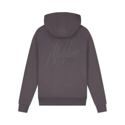 Malelions men striped signature hoodie mm1-aw25-07 696 mulch brown