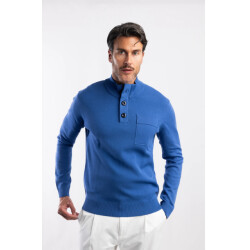 Blue Industry De pullover met knoop- en ritssluiting |