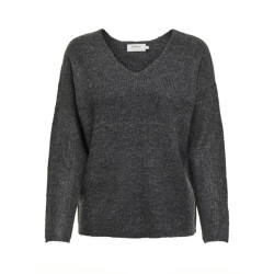 Only Onlcamilla v-neck ls pullover knt noos antraciet