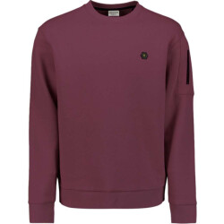 No Excess Sweater crewneck brushed inside dark wine