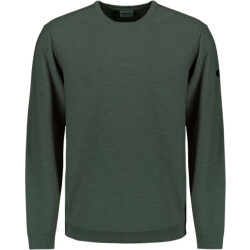 No Excess Pullover crewneck garment dyed + st dark steel