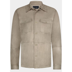Bos Bright Blue Scotland blue overshirt riley passetta shirtjacket 25314ri46sb/820 sand
