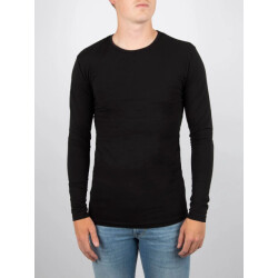 Garage Bodyfit shirt o-neck long sleeve 200 black