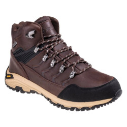 Hi-Tec Heren leknes leren mid cut wandelschoenen
