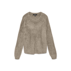 Vero Moda Vmpuff ls o-neck pullover boo taupe