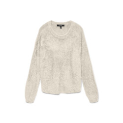 Vero Moda Vmpuff ls o-neck pullover boo beige