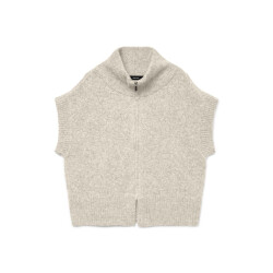 Vero Moda Vmbang sl highneck zipper vest boo beige