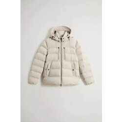 Woolrich Men matt stretch puffer jacket dove