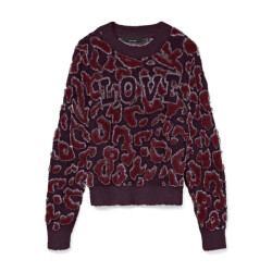 Vero Moda vmjungle ls o-neck pullover boo 10331525 winetasting