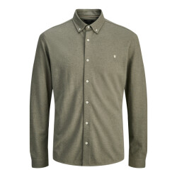 Jack & Jones jprblublake pique detail l/s shirt 12284463 aloe
