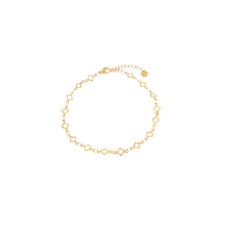Label Kiki K.sa.313.1 clover row bracelet gold