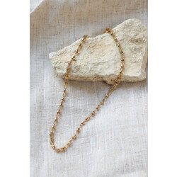 Label Kiki K.sk.182.1 oval loop necklace gold