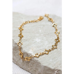 Label Kiki K.sa.313.1 clover row bracelet gold