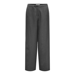 Only onlaggie life mw pinstripe wide pan 15353556 dark grey melange