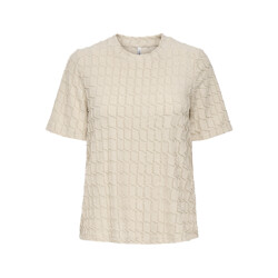 Only onlines life 2/4 o-neck glitter top 15358982 birch