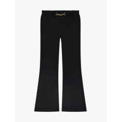 Nik & Nik Meisjes broek flared sage zwart