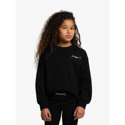 Nik & Nik Meisjes sweater sage zwart