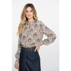 Geisha Blouse print ecru dessin