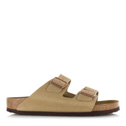 Birkenstock Arizona oiled leather tabacco brown platte sandalen unisex