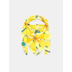 Mucho Gusto Sjaal st. tropez viscose met gele bloemen