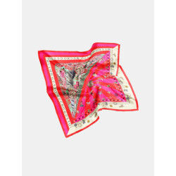 Mucho Gusto Zijden sjaal burano blauw met rood broches patchwork (copy) (copy) (copy) (copy) (copy)