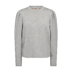 Mos Mosh 175330 919 mosmosh mm winan o-ls sweatshirt grey melange
