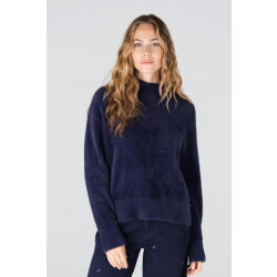 Jansen Amsterdam Calla p155 trui turtle neck dark blue