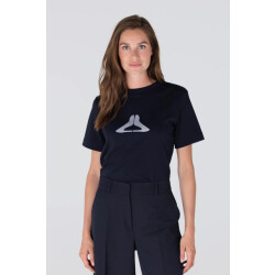 Jansen Amsterdam Lola shirt co 140 pump print dark blue