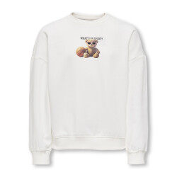 Only Kogbila ls ovz bear o-neck swt noos off-white