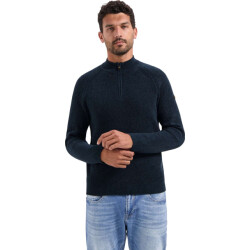 No Excess Pullover half zip 2 colored chenill night