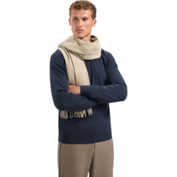 No Excess Scarf solid wool look sand