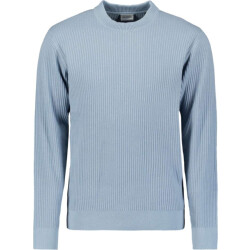 No Excess Pullover crewneck rib dusty blue