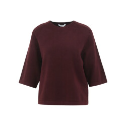 Penn & Ink W25b364 351 penn&ink jumper aubergine