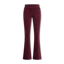 Helena Hart 7559 broek flair velvet wine