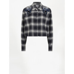 Dante 6 D6 eason check embellished shirt d