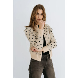 Maicazz Perel vest fa25.65.207 cream spot