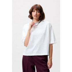 Catwalk Junkie 25020204 loose fit strass tshirt