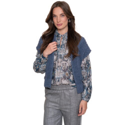 Geisha Pullover blue