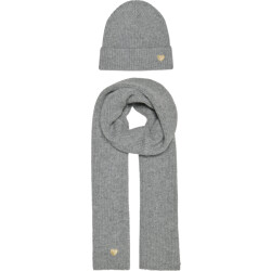 Only Onlavery life scarf and beanie set cc light grey m