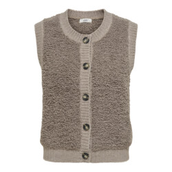 Jacqueline de Yong eira life s/l o-neck button vest 15359800 mountain trail