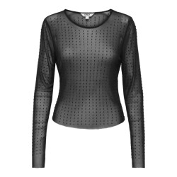 Only onlhilen ls rhinestone mesh top wvn 15358317 rhinestones