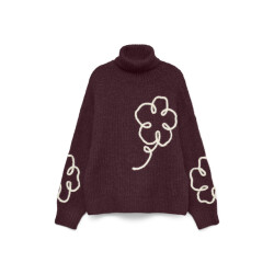 Vero Moda vmfatima ls rollneck pullover 10335036 winetasting