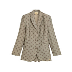 Josh V Estrella oversized blazer dress with lurex jv-2510-0402