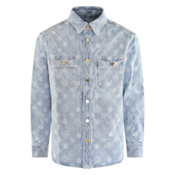 Casablanca Heren denim monogram shirt