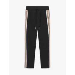 Les Deux Jongens joggingbroek sterling track zwart