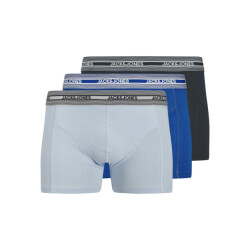 Jack & Jones Jongens boxershorts trunks jacleo 3-pack blauw