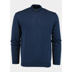Bos Bright Blue Half zip half zip 100% katoen 528400cct-13/695