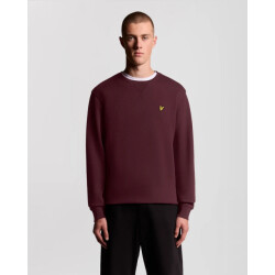 Lyle and Scott Ml424vog crew neck - burgundy heren sweater