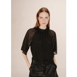 Grace & Mila Topaze top korte mouw glitter
