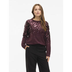 Vila Visiquin o-neck l/s glitter knit to